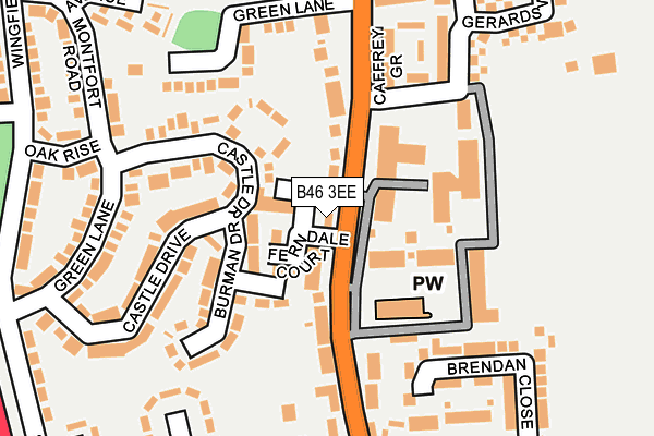 B46 3EE map - OS OpenMap – Local (Ordnance Survey)