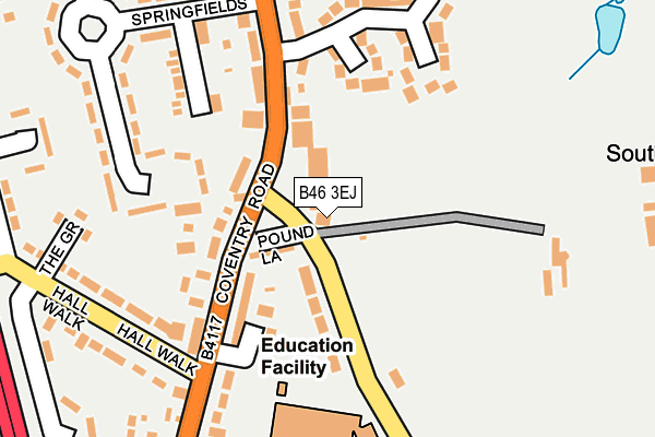 B46 3EJ map - OS OpenMap – Local (Ordnance Survey)
