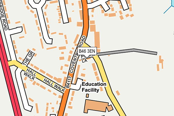 B46 3EN map - OS OpenMap – Local (Ordnance Survey)