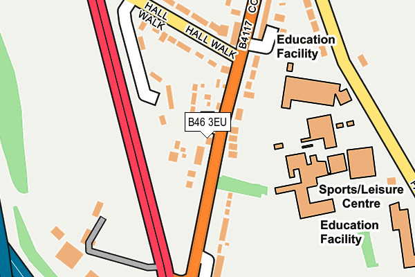 B46 3EU map - OS OpenMap – Local (Ordnance Survey)