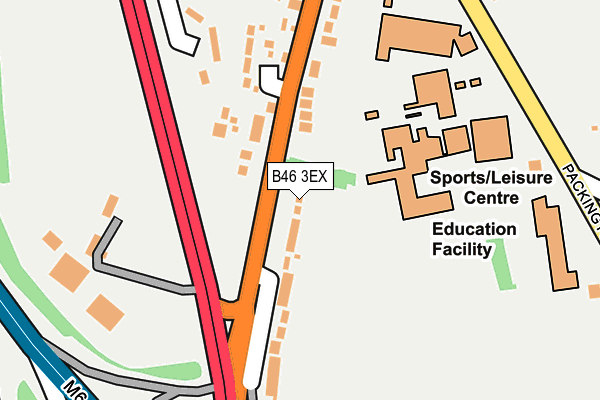 B46 3EX map - OS OpenMap – Local (Ordnance Survey)
