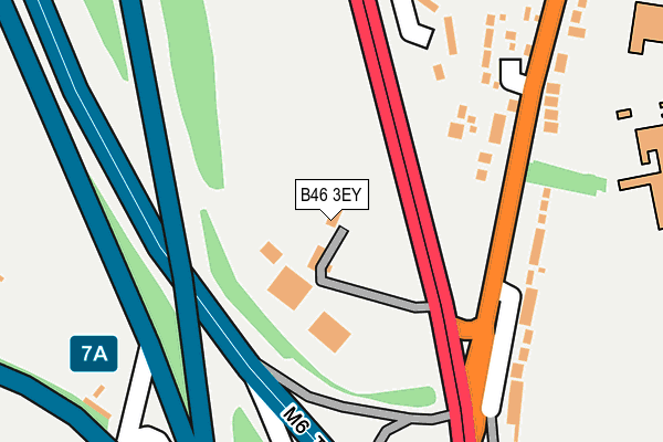 B46 3EY map - OS OpenMap – Local (Ordnance Survey)