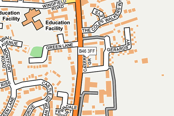 B46 3FF map - OS OpenMap – Local (Ordnance Survey)