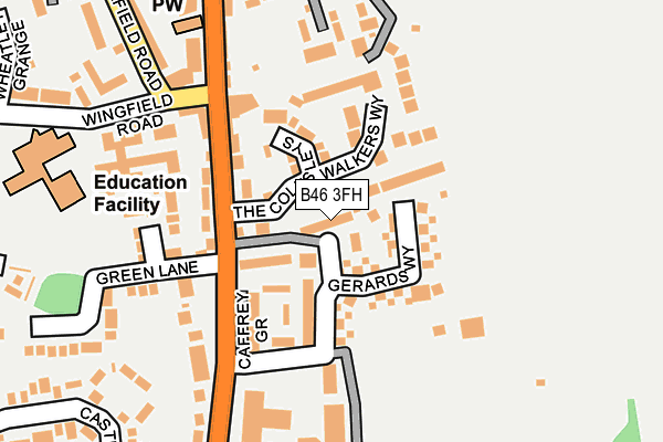 B46 3FH map - OS OpenMap – Local (Ordnance Survey)