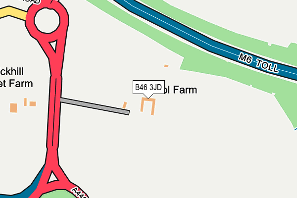 B46 3JD map - OS OpenMap – Local (Ordnance Survey)