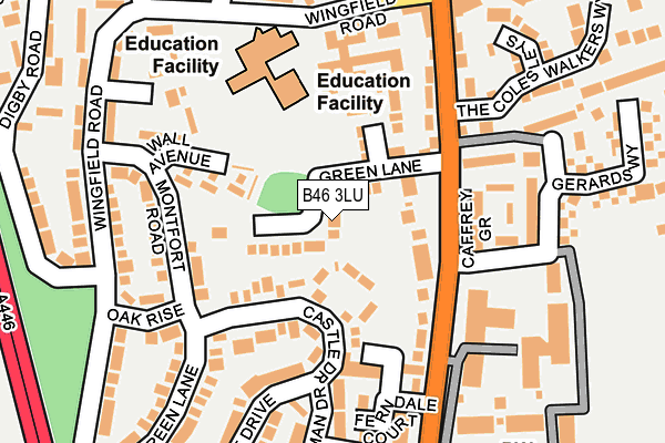 B46 3LU map - OS OpenMap – Local (Ordnance Survey)