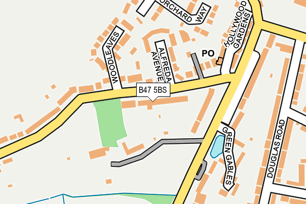 B47 5BS map - OS OpenMap – Local (Ordnance Survey)
