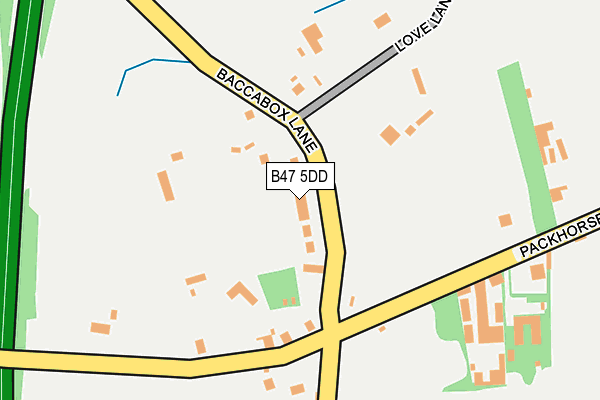 B47 5DD map - OS OpenMap – Local (Ordnance Survey)