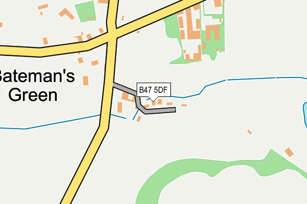 B47 5DF map - OS OpenMap – Local (Ordnance Survey)