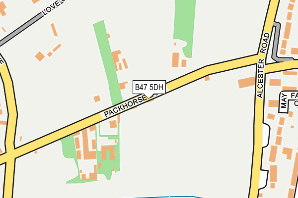 B47 5DH map - OS OpenMap – Local (Ordnance Survey)