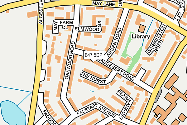 B47 5DP map - OS OpenMap – Local (Ordnance Survey)