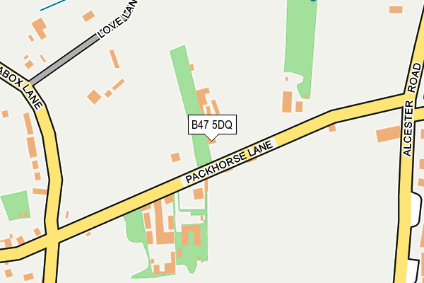 B47 5DQ map - OS OpenMap – Local (Ordnance Survey)