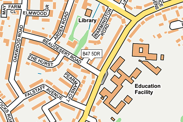 B47 5DR map - OS OpenMap – Local (Ordnance Survey)