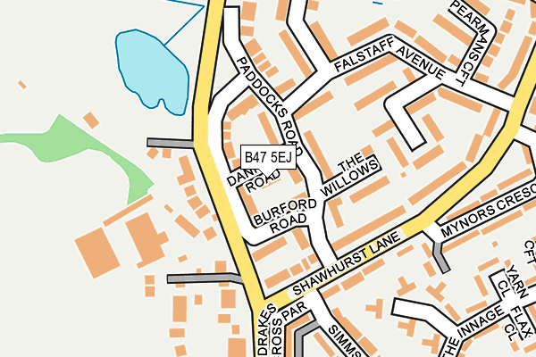 B47 5EJ map - OS OpenMap – Local (Ordnance Survey)