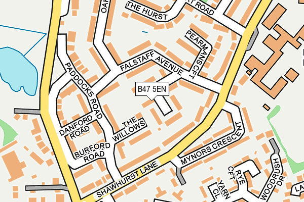 B47 5EN map - OS OpenMap – Local (Ordnance Survey)