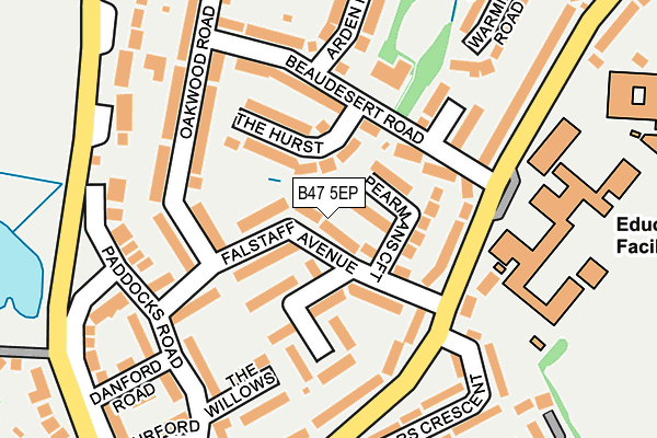 B47 5EP map - OS OpenMap – Local (Ordnance Survey)