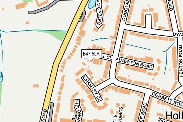 B47 5LA map - OS OpenMap – Local (Ordnance Survey)