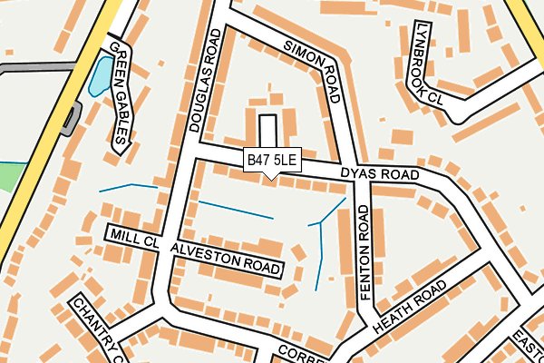 B47 5LE map - OS OpenMap – Local (Ordnance Survey)