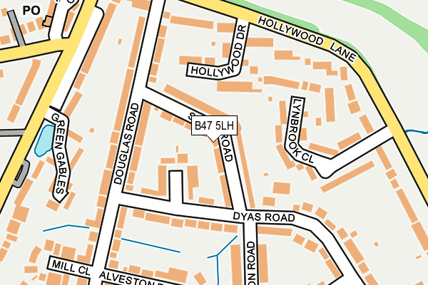 B47 5LH map - OS OpenMap – Local (Ordnance Survey)