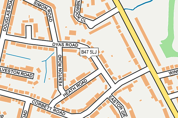 B47 5LJ map - OS OpenMap – Local (Ordnance Survey)