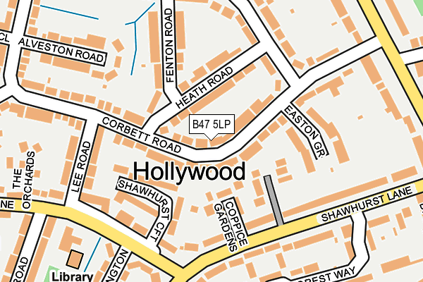B47 5LP map - OS OpenMap – Local (Ordnance Survey)