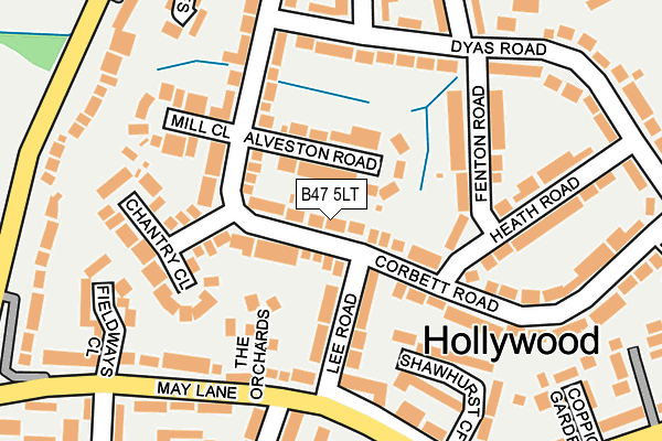 B47 5LT map - OS OpenMap – Local (Ordnance Survey)