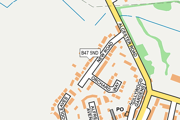 B47 5ND map - OS OpenMap – Local (Ordnance Survey)