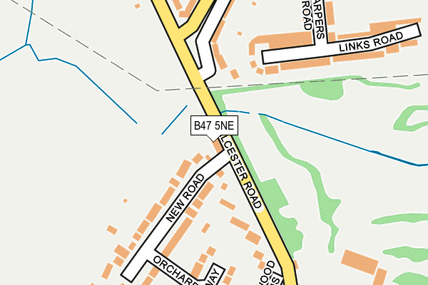 B47 5NE map - OS OpenMap – Local (Ordnance Survey)
