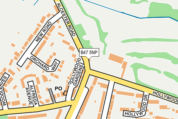 B47 5NP map - OS OpenMap – Local (Ordnance Survey)