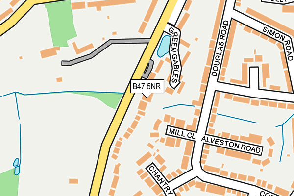 B47 5NR map - OS OpenMap – Local (Ordnance Survey)