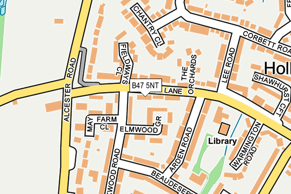 B47 5NT map - OS OpenMap – Local (Ordnance Survey)