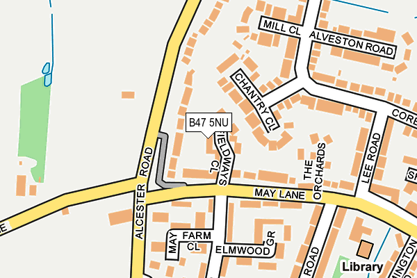 B47 5NU map - OS OpenMap – Local (Ordnance Survey)