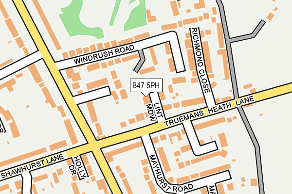 B47 5PH map - OS OpenMap – Local (Ordnance Survey)