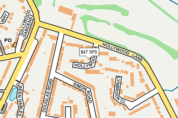 B47 5PS map - OS OpenMap – Local (Ordnance Survey)