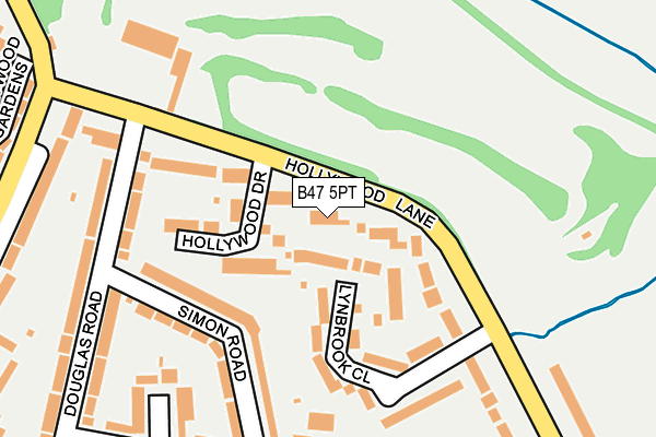 B47 5PT map - OS OpenMap – Local (Ordnance Survey)