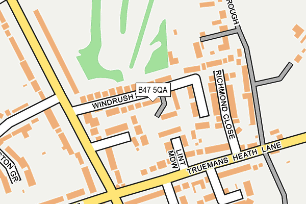 B47 5QA map - OS OpenMap – Local (Ordnance Survey)