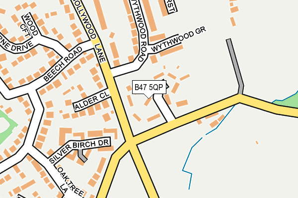 B47 5QP map - OS OpenMap – Local (Ordnance Survey)