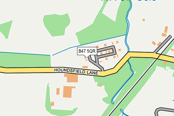B47 5QR map - OS OpenMap – Local (Ordnance Survey)