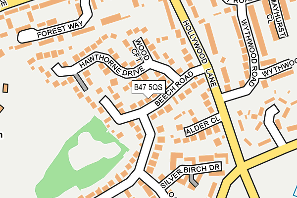 B47 5QS map - OS OpenMap – Local (Ordnance Survey)