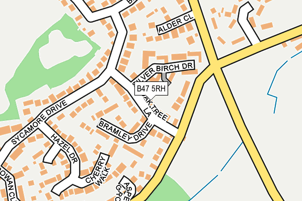 B47 5RH map - OS OpenMap – Local (Ordnance Survey)