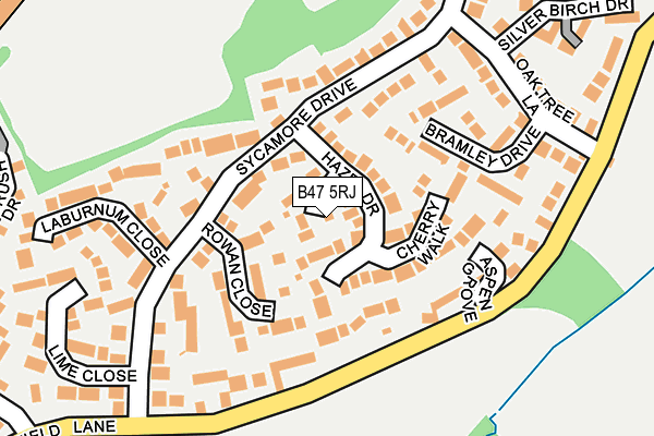 B47 5RJ map - OS OpenMap – Local (Ordnance Survey)