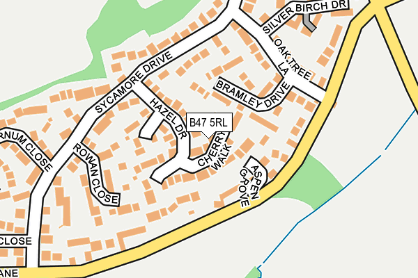 B47 5RL map - OS OpenMap – Local (Ordnance Survey)