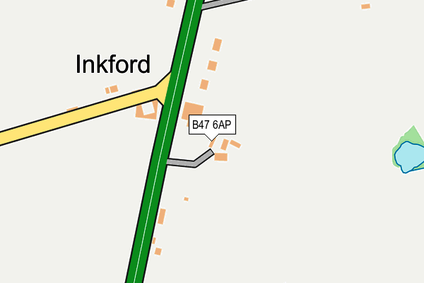 B47 6AP map - OS OpenMap – Local (Ordnance Survey)