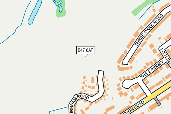 B47 6AT map - OS OpenMap – Local (Ordnance Survey)