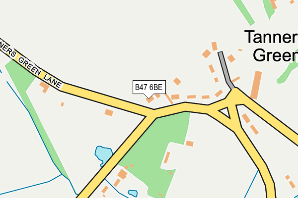 B47 6BE map - OS OpenMap – Local (Ordnance Survey)