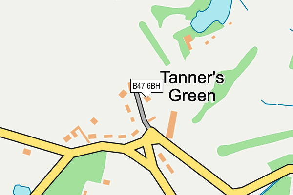 B47 6BH map - OS OpenMap – Local (Ordnance Survey)