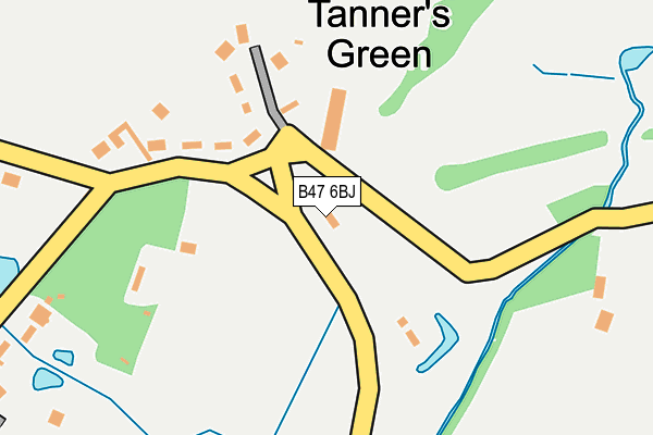 B47 6BJ map - OS OpenMap – Local (Ordnance Survey)