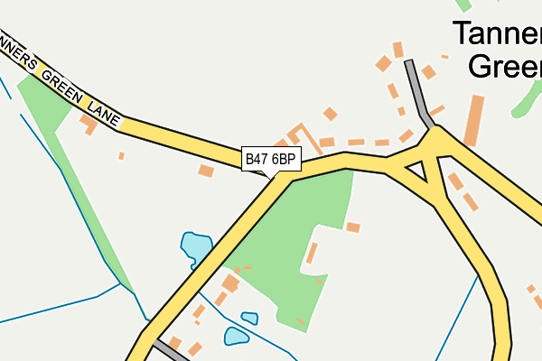 B47 6BP map - OS OpenMap – Local (Ordnance Survey)