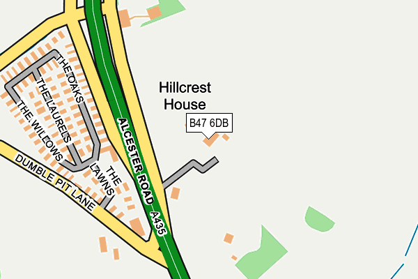 B47 6DB map - OS OpenMap – Local (Ordnance Survey)