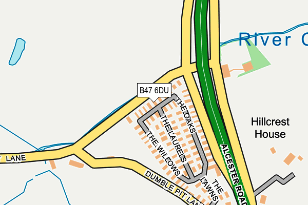 B47 6DU map - OS OpenMap – Local (Ordnance Survey)